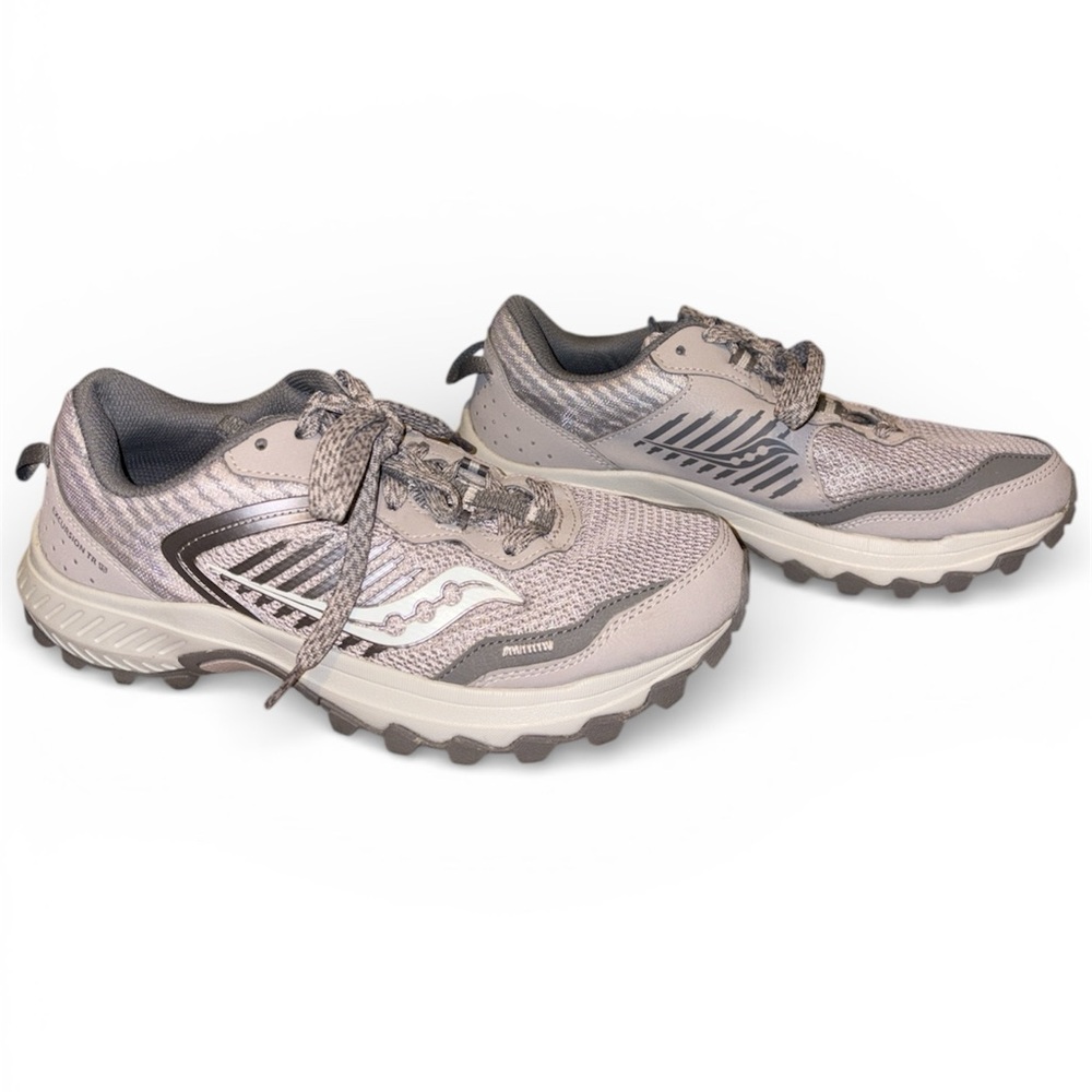 Saucony Women’s Excursion TR15 Trail grey athletic running shoes 8